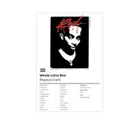 Whole Lotta Red - Poster d'album de musique sur toile pour décoration de chambre à coucher, bureau, chambre, cadeau, sans cadre, 40 x 60 cm