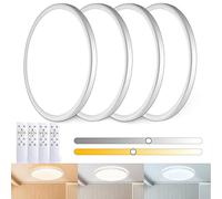 Wholede 24W 3000LM Plafonnier LED Dimmable, Luminaire Plafonniers avec Télécommande, Éclairage de Plafond Rond, Plafonnier pour Salle de Bain Chambre Salon Cuisine Couloir Ø29.5cm