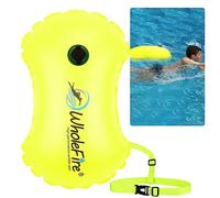 WholeFire Bouée de natation gonflable imperméable de 15 L pour sports nautiques, nageurs en eau libre, triathlètes, kayakistes et tuba