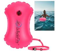 WholeFire Bouée de natation gonflable imperméable de 15 L pour sports nautiques, nageurs en eau libre, triathlètes, kayakistes et tuba