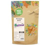 Wholefood Earth Ananas Séché en Morceaux 1kg - Fruits Naturels sans OGM