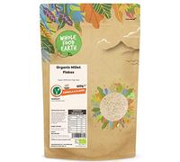 Wholefood Earth Flocons de millet bio - 500 g - Végans - Sans OGM - Riches en fibres - Certifiés biologiques