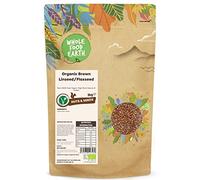 Wholefood Earth Graines de lin brun moulues bio - 3 kg - Crues - Sans OGM - Véganes - Riches en fibres - Source de protéines - Certifiées biologiques