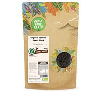Wholefood Earth Graines de sésame noir bio, 1 kg - Sans OGM - Véganes - Certifiées biologiques