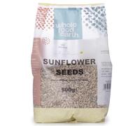 Wholefood Earth Graines de tournesol - Sans OGM - Véganes - Sans produits laitiers - Sans sucre ajouté, 500 g