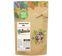 Wholefood Earth Mélange de graines oméga - Sans OGM - Végan - Sans produits laitiers - Sans sucre ajouté - 1 kg