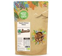 Wholefood Earth Noix bio, moitiés, 1 kg - Crues - Sans OGM - Véganes - Riches en fibres - Riches en protéines - Certifiées biologiques