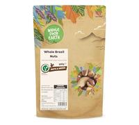 Wholefood Earth Noix du Brésil entières, 500 g - Sans OGM - Naturel - Source de fibres