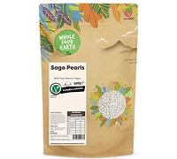 Wholefood Earth Perles de sagou - Naturelles - Sans OGM - Véganes - Sans produits laitiers - Sans sucre ajouté - 500 g