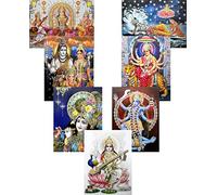 Wholesale Lot de 50 Dieux et Déesse Hindou reprint Posters : Taille - 22,9 x 27,9 cm