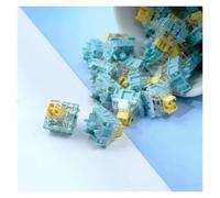 Wholesales Sea Salt Lemon Switch Linear DIY Custom Mechanical Keyboard Compatible Cherry MX SMD 5Pin Switches NWPNLXEA(Slient Switch,70PCS)