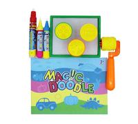 WHOLESGB 9PCS Remplacement d'eau Doodle Peinture Stylos,Aqua Drawing avec Pinceau, pochoirs Apprendre à Dessiner des Livres pour Livre de l'eau Mat