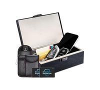 WHonor Lot de 2 grandes boîtes de protection Faraday pour clés avec sacs Faraday et carte de blocage RFID, bloqueur de signal, boîte antivol RFID pour la sécurité de la voiture