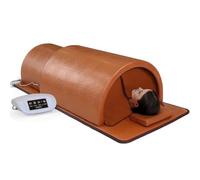 WHOOLEFUN Dôme De Sauna À Domicile, Coussin De Sauna Chauffant À 95 ℃, Physiothérapie À La Lumière Rouge, avec Pierre De Germanium Énergétique, Réduit L'excès De Graisse, Améliore La Forme du Corps