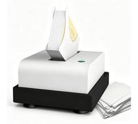 WHOOLEFUN Jogger De Papier électrique, Aligneur De Papier Automatique De Bureau 2800r/min, Largeur De 50 Mm Et Tri Rapide en 5 Secondes, élimine L'électricité Statique Et Les Chutes De Papier
