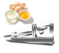 WHOOLEFUN Séparateur De Blancs Dœufs Professionnel, Machine De Séparation des Jaunes Dœufs en Acier Inoxydable 304, Capacité De 800 Œufs/Heure, Écartement/Hauteur/Angle Dinclinaison Réglables
