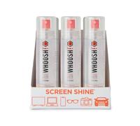 WHOOSH! Kit de Merchandising Screen Shine Grab and Go - Échantillon de Nettoyant écran pour Professionnel - Spray 80ml (Boîte de 9 pièces)