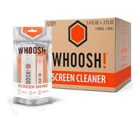 WHOOSH! Lot de 12 Sprays nettoyants pour écran 3,4 et 8,9 ML + 2 lingettes en Microfibre - Duo avec Grandes Bouteilles de Voyage pour Voiture, Ordinateur, Ordinateur Portable, MacBook, iPad,