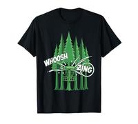 Whoosh Zing Disc Golf Scene Panier à Disque Volant Forêt T-Shirt