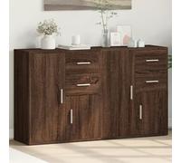 WHOPBXGAD Buffet 2 Pièces en Bois d'Ingénierie Chêne Brun 60x31x70 cm, Meuble de Rangement Salon Moderne avec Grand Espace de Stockage, Stable et Facile à Nettoyer pour Séjour ou Salle à Manger
