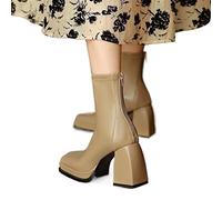 WHOPBXGAD Electric Lift and Recliner Chair for Elderly, Power Reclining Sofa with Massage and Heat, Cappuccino Faux Leather Adjustable Chair for Living Room, Home, Max Load 110kg