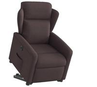 WHOPBXGAD Electric Lift and Recliner Chair for Elderly, Power Reclining Sofa with Massage & Heat, Remote Control, Dark Brown Fabric, Comfortable Home Theater and Living Room Seat, Supports 110kg