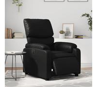 WHOPBXGAD Electric Recliner Chair, Power Lift Recliner Sofa with Massage and Heat, PU Leather Adjustable Reclining Chair for Living Room Bedroom, Home Theater Seating, Black
