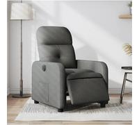 WHOPBXGAD Electric Recliner Chair, Power Lift Recliner with Massage and Heat, Adjustable Positions, Grey Fabric Reclining Chair for Living Room, Elderly, Home Theater, Max Load 110kg