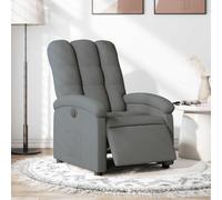 WHOPBXGAD Electric Recliner Chair, Power Lift Recliner with Massage and Heat, Adjustable Remote Control, Grey Fabric Reclining Sofa for Living Room, Elderly, Home Theater, Max Load 110kg