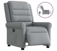 WHOPBXGAD Electric Recliner Chair with Power Lift, Adjustable Headrest and Lumbar Support, Soft Fabric Modern Living Room Reclining Sofa for Elderly, Grey