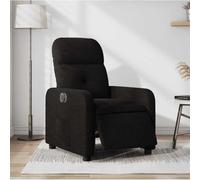 WHOPBXGAD Electric Recliner Chair with Power Lift and Massage, 135° Adjustable Fabric Lounge Chair for Living Room, Home Theater, Black Ergonomic Reclining Sofa with Side Pocket, Supports 110kg