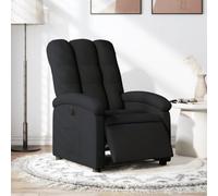 WHOPBXGAD Electric Recliner Chair with Power Lift and Massage, Adjustable Reclining Sofa for Living Room, Home Theater, Black Fabric, 135 Degree Tilt, Remote Control, Max Load 110kg