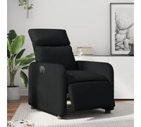 WHOPBXGAD Electric Recliner Chair with Power Lift and Massage, Black PU Leather Adjustable Reclining Sofa for Living Room, Home Theater, Heavy Duty Frame, 135 Degree Tilt, Side Pocket, Max Load 110kg