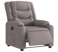 WHOPBXGAD Electric Recliner Chair with Power Lift, Taupe Fabric, 135° Tilt, Massage & Heat, for Living Room & Bedroom, Comfortable Home Theater Reclining Sofa with Side Pocket, Supports 110kg