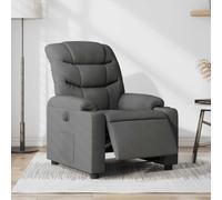 WHOPBXGAD Fauteuil inclinable électrique avec Moteur, Inclinaison 135°, Tissu Gris foncé Respirant, pour Salon et Chambre, siège Large rembourré, Charge Max 110 kg, Position Relax et détente
