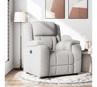 WHOPBXGAD Fauteuil inclinable Manuel avec Repose-Pieds, canapé d'angle Relax en Tissu Gris Nuage pour Salon et Chambre, siège Confortable rembourré pour Lecture et détente, capacité 110 kg