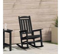 WHOPBXGAD HDPE Jardin Berçante Noir 92x70x108 cm