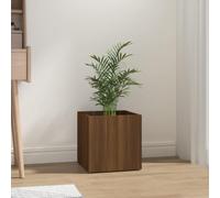 WHOPBXGAD Jardinière en Bois d'Ingénierie Chêne Marron 40x40x40 cm, Pot de Fleurs Intérieur Décoratif pour Salon, Bureau, Chambre, Stable et Résistant à l'Humidité