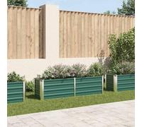 WHOPBXGAD Lit surélevé de Jardin en Acier galvanisé 160x40x45 cm, Bac Potager rectangulaire Vert Robuste pour légumes, Fleurs et Herbes sur Balcon, terrasse ou Patio