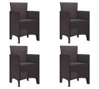 WHOPBXGAD Polypropylène Design élégant Chaise 53 x 49 x 85 cm Marron