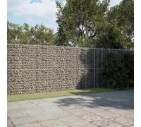 WHOPBXGAD Professional Heavy Duty Gabion Basket with Lid 1100x100x200 cm Galvanized Steel for Retaining Walls Garden Landscaping Privacy Screens Easy Assembly No Tools Required Durable Rust Resistant