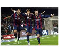 WHOPD Messi Suarez Neymar MSN Skills & Goals Poster Canvas Wall Art Pictures for Bedroom Wall Art Gifts Decor sans cadre (60 x 90 cm, sans cadre)