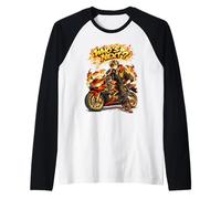 Whos Next Anime Biker Moto Street Racing Manche Raglan
