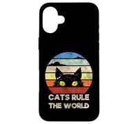 Who's There, Cool Funny Sarcastic Cats Graphic Cool Designs Coque pour iPhone 16 Plus