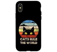 Who's There, Cool Funny Sarcastic Cats Graphic Cool Designs Coque pour iPhone X/XS