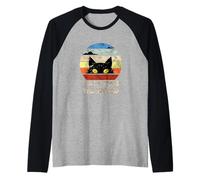 Who's There, Cool Funny Sarcastic Cats Graphic Cool Designs Manche Raglan