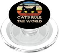 Who's There, Cool Funny Sarcastic Cats Graphic Cool Designs PopSockets PopGrip pour MagSafe
