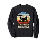 Who's There, Cool Funny Sarcastic Cats Graphic Cool Designs Sweatshirt