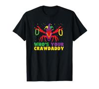 Who's Your Crawdaddy Crawfish Jester Beads Funny Mardi Gras T-Shirt
