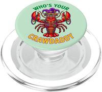 Who's Your Crawdaddy Mardi Gras Perles bouffon d'écrevisses PopSockets PopGrip pour MagSafe